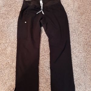 Figs Kade black scrub pants